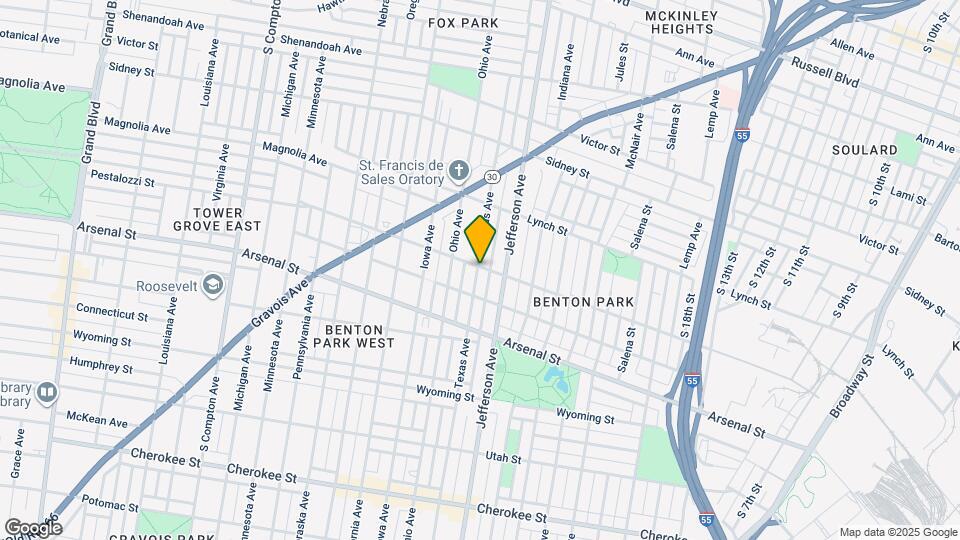 2624 Pestalozzi St Map and Location Details