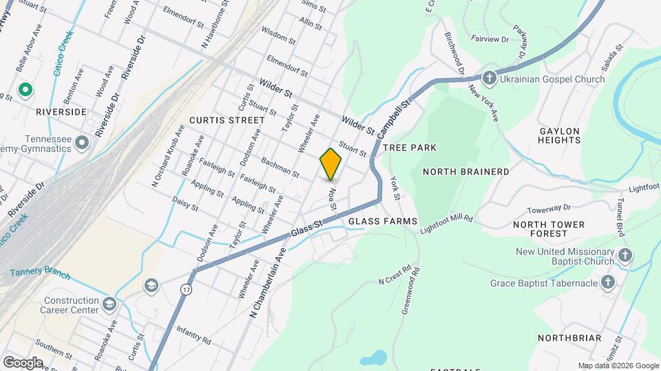 2512 Boone St Map and Location Details