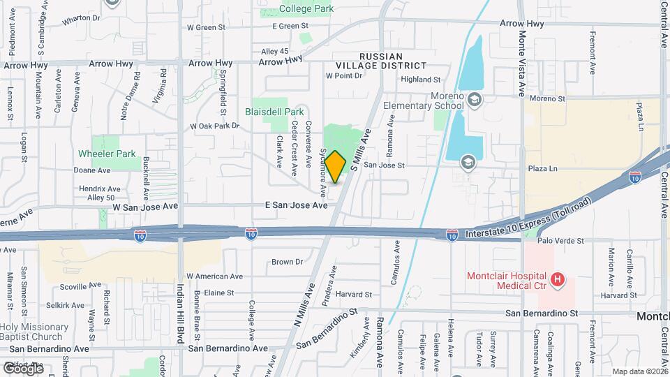 674 Sycamore Ave Map and Location Details