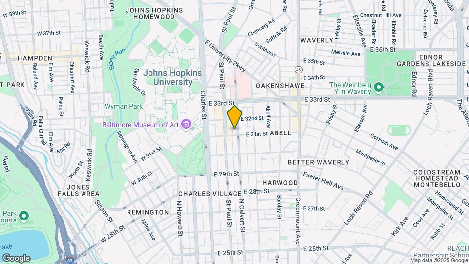 3106 N Calvert St Map and Location Details