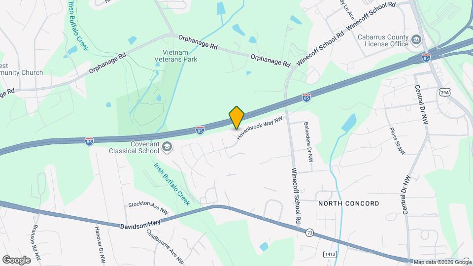 1406 Cherith Ct NW Mapa y Detalles de la Ubicación