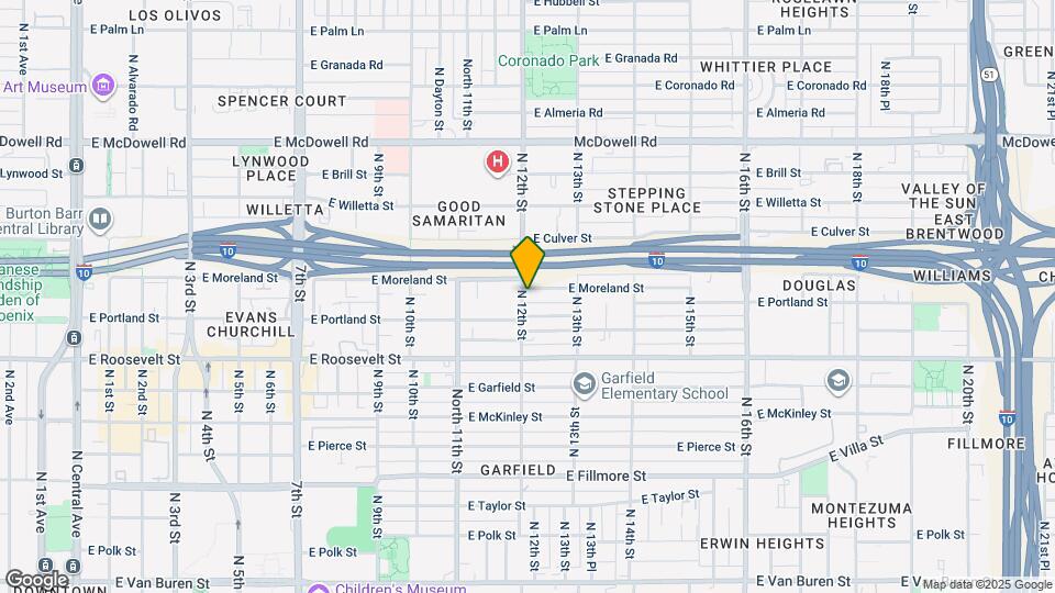 1201 E Moreland St, Unit #2 Map and Location Details