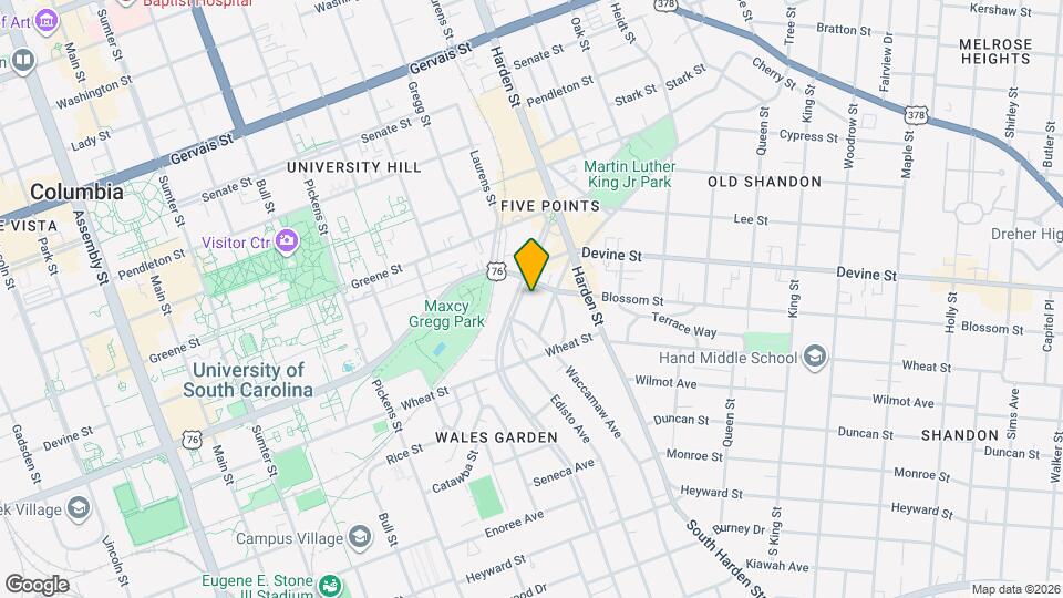 616 Saluda Ave Map and Location Details