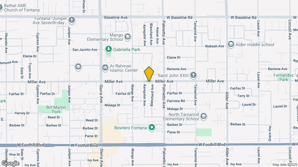 17205 Miller Ave Map and Location Details