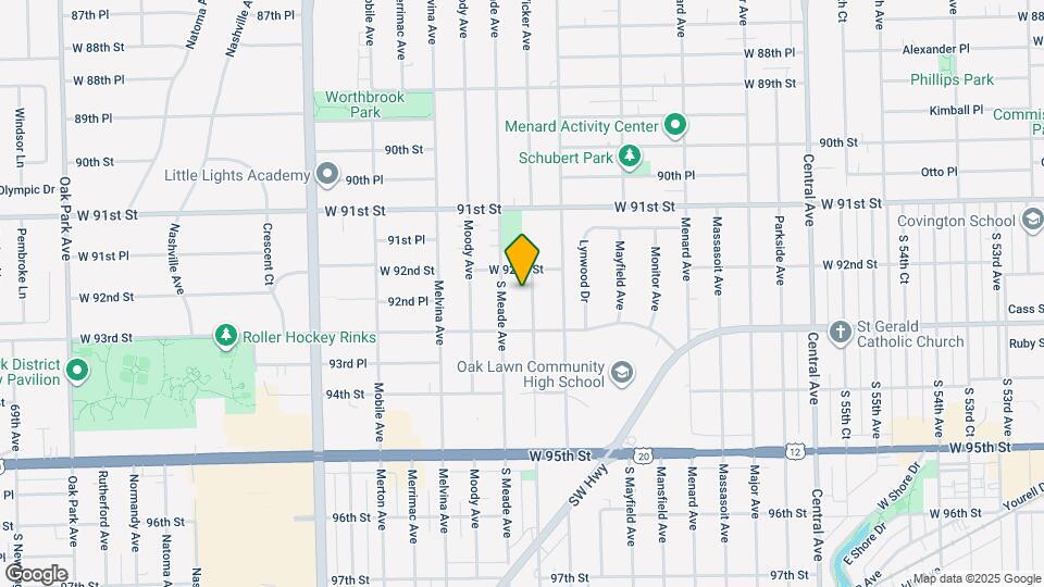 9212 McVicker Ave Map and Location Details