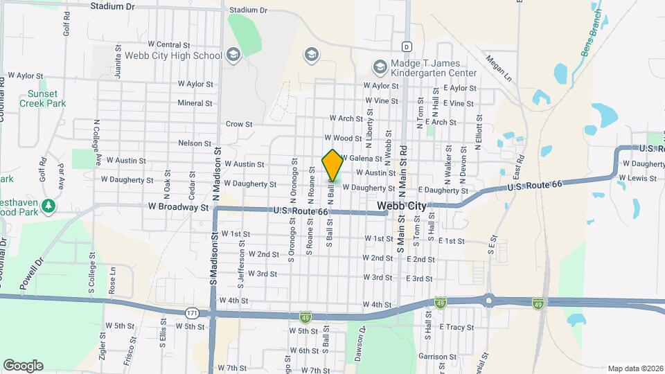 426 W Daugherty St Map and Location Details