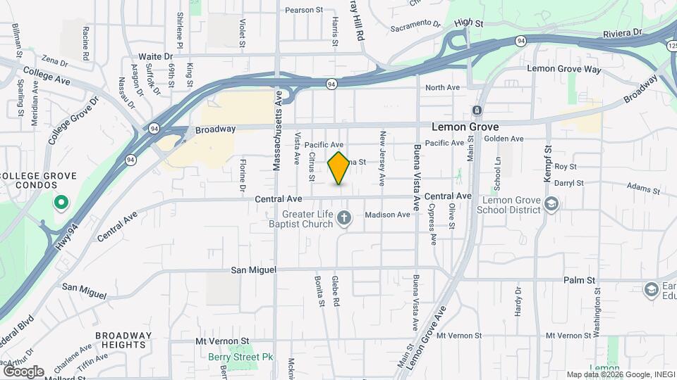 7376 Central Ave Map and Location Details