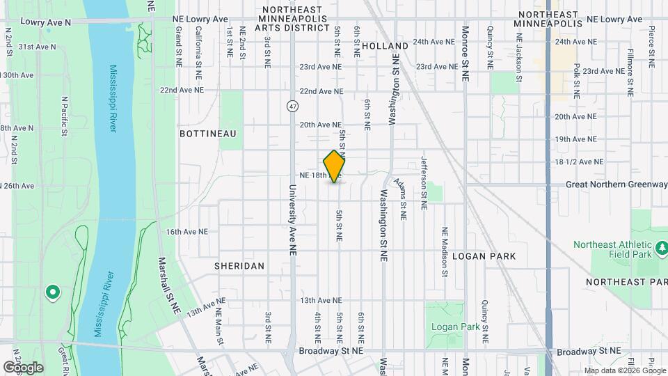 1716 5th St NE Map and Location Details