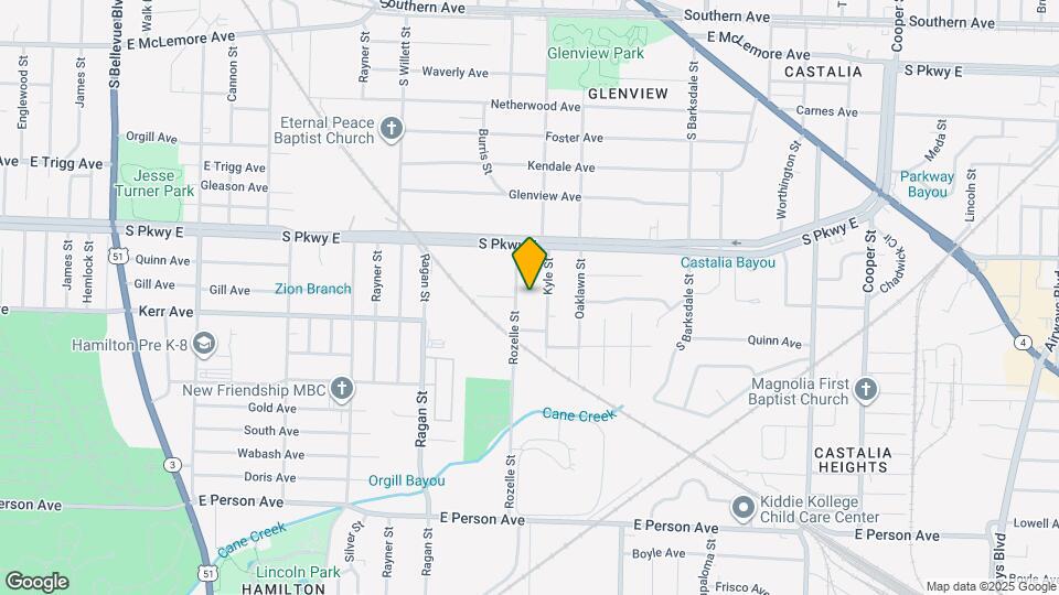 1422 Rozelle St Map and Location Details