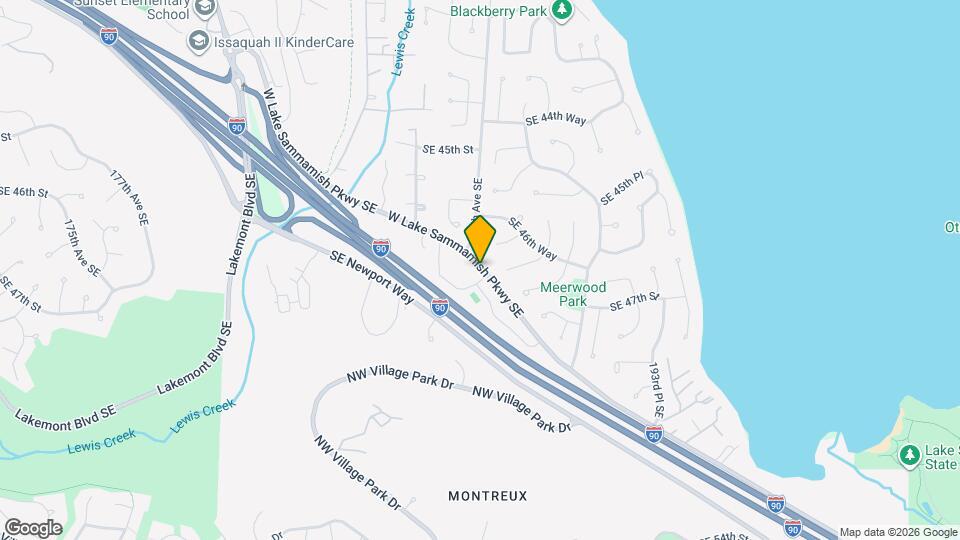 4635 W Lake Sammamish Pkwy SE Map and Location Details