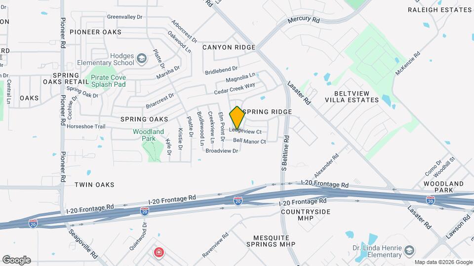 14820 Ledgeview Ct Map and Location Details