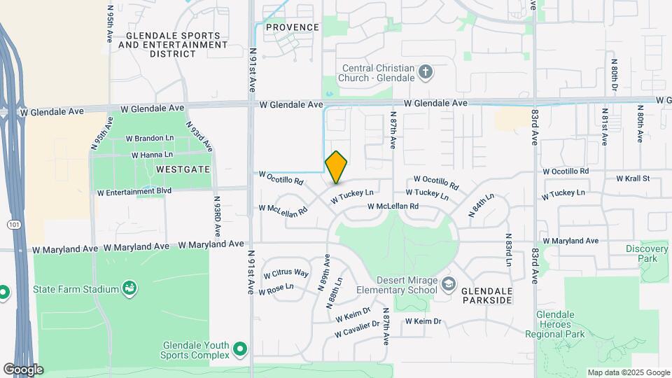 8771 W Ocotillo Rd Map and Location Details