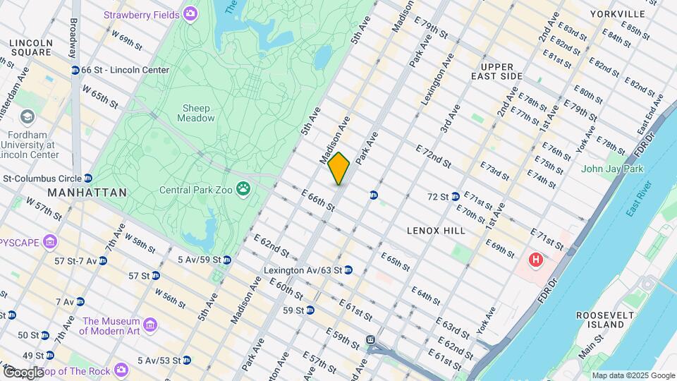660 Park Avenue Corp Map and Location Details