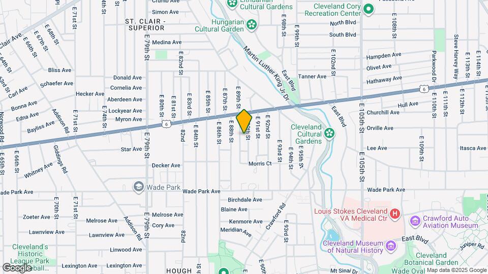 1352 E 90th St Map and Location Details