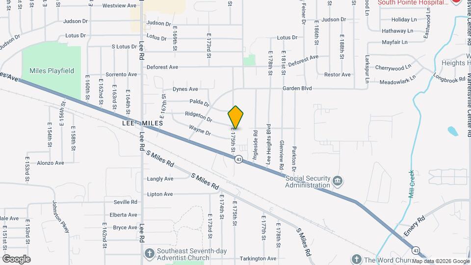 4381 E 175th St Map and Location Details