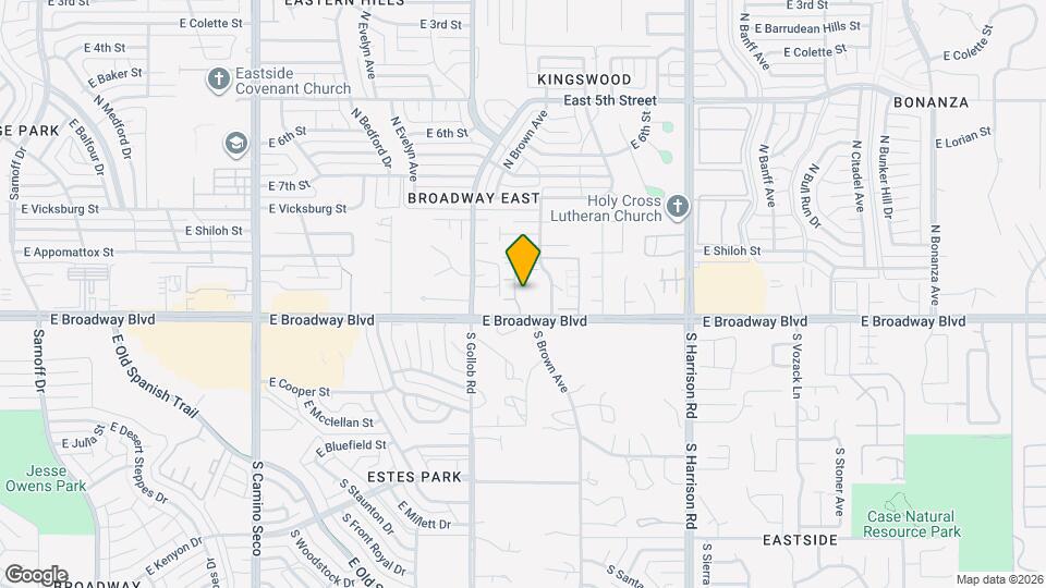 9159 E Broadway Blvd Map and Location Details