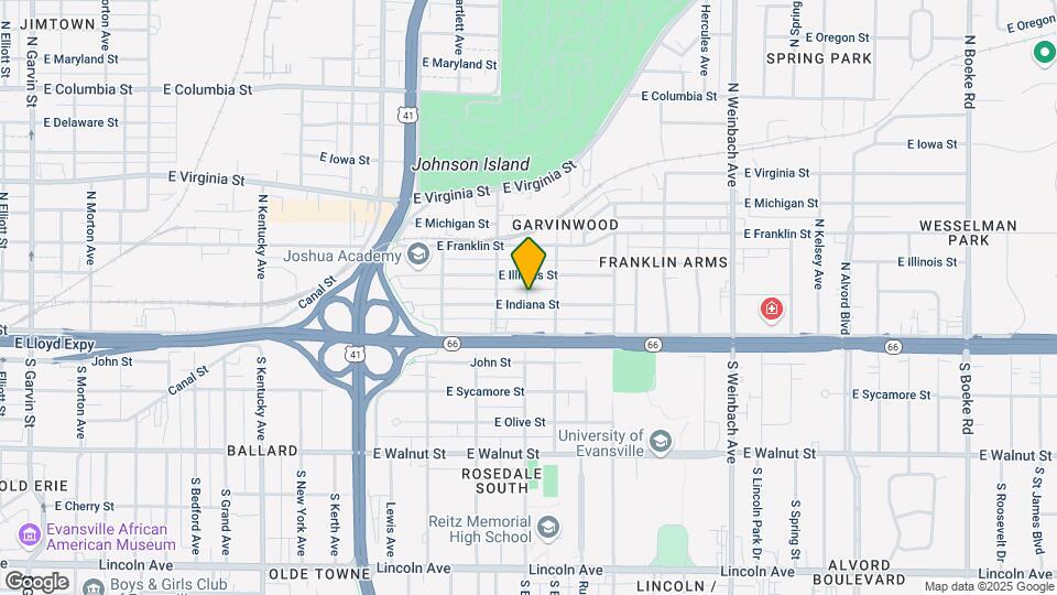 1502 E Indiana St Map and Location Details