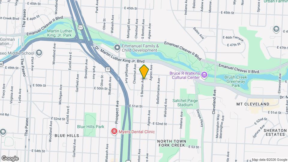4917 S Benton Ave Mapa y Detalles de la Ubicación