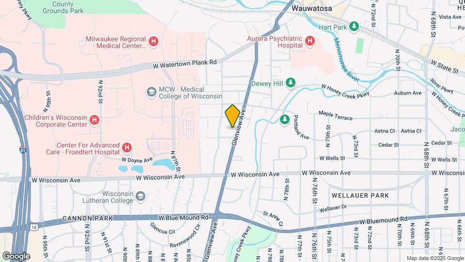 919 N Glenview Ave Map and Location Details