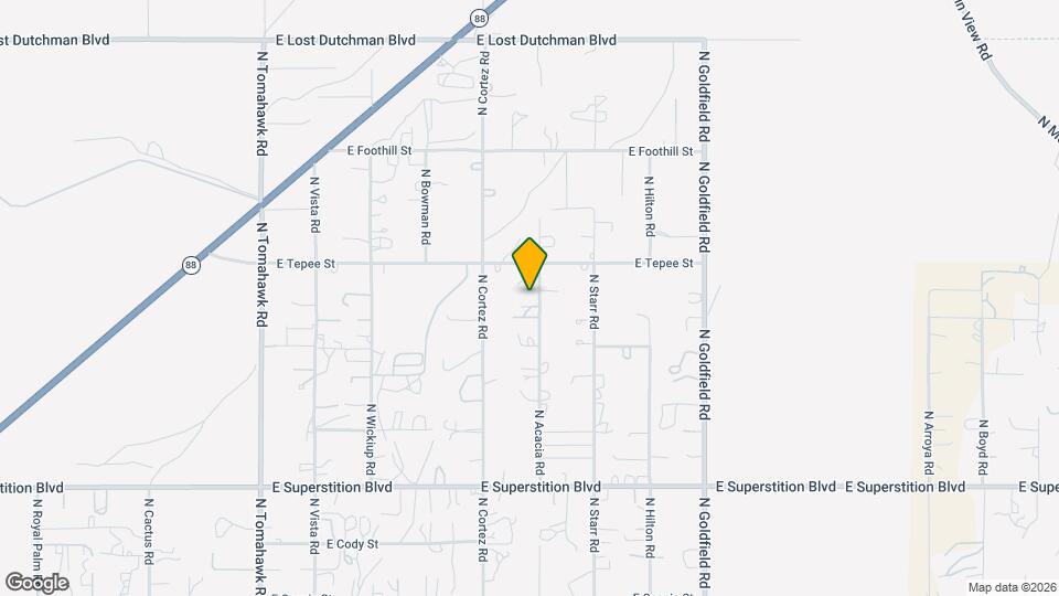 1458 N Acacia Rd Map and Location Details