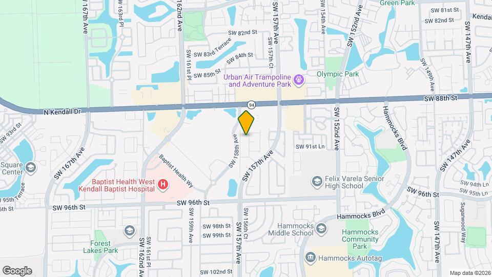 9070 SW 157th Pl Map and Location Details