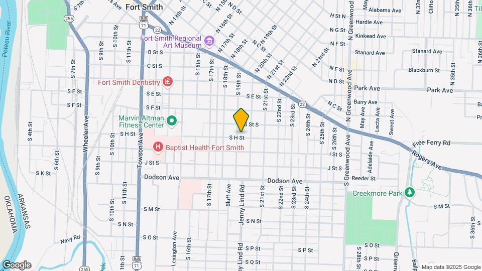 823-825 S 19th St Map and Location Details