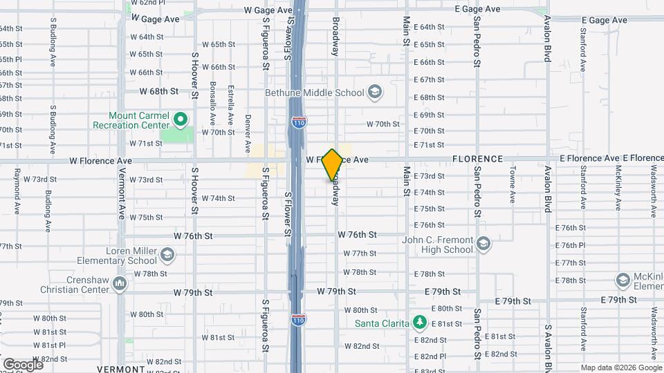 7311 S Broadway Map and Location Details