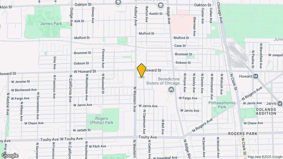 7534 N Claremont Ave Mapa y Detalles de la Ubicación