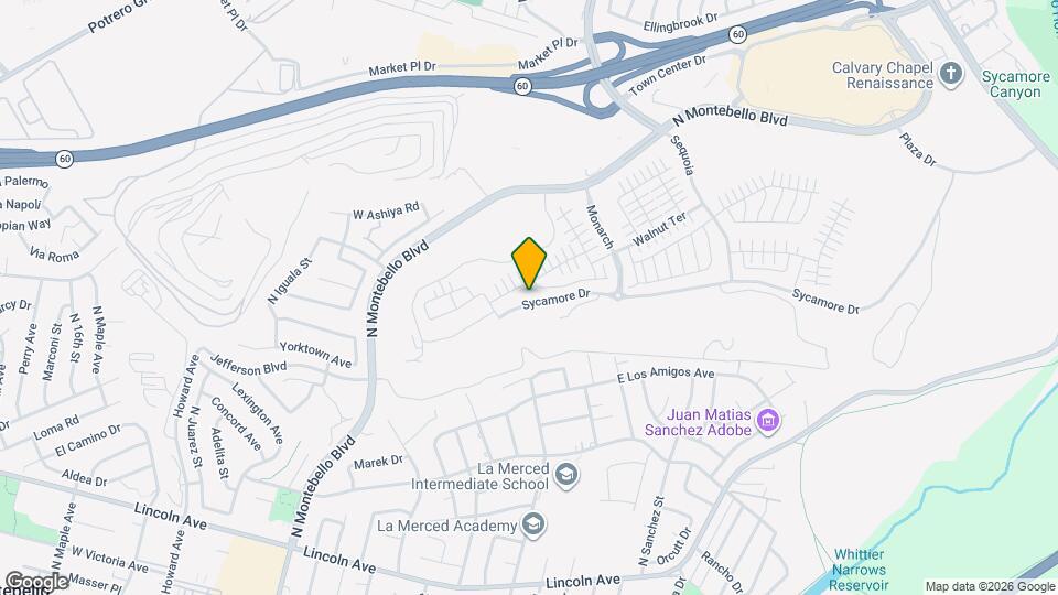 418 Sycamore Dr Map and Location Details