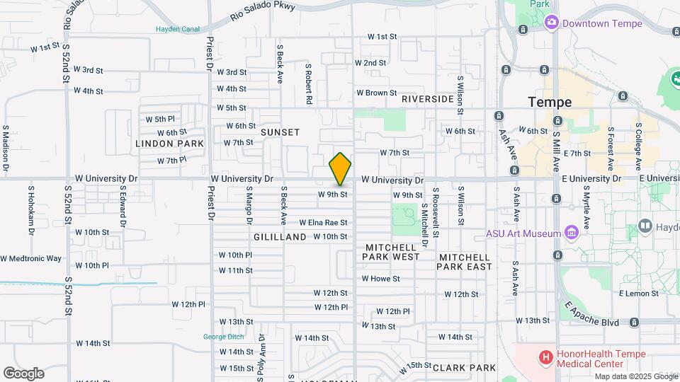 1022 W 9th St Map and Location Details