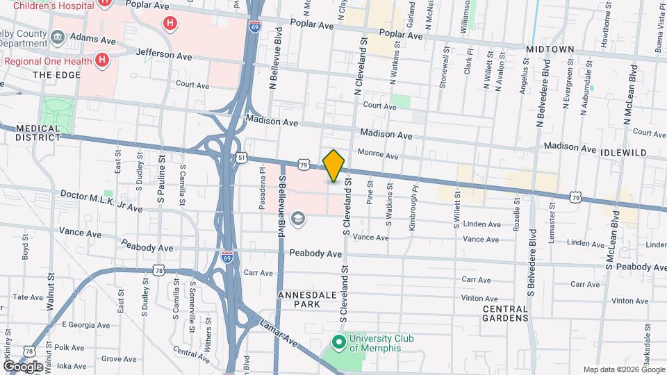 220 S Claybrook St Map and Location Details