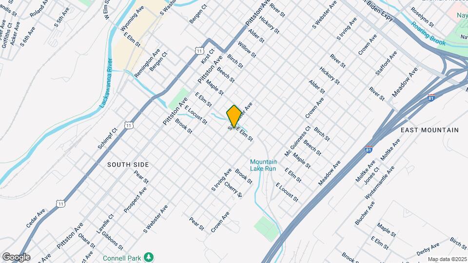 1109 S Webster Ave Map and Location Details