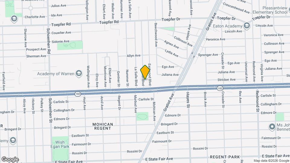 20772 Dexter Blvd Map and Location Details