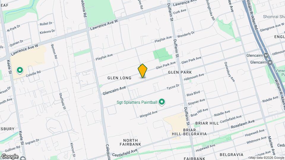 1120 Glencairn Ave Map and Location Details