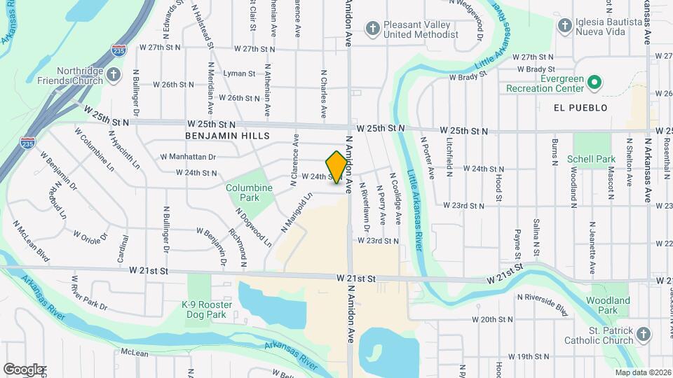 2425 N Marigold Ln Map and Location Details
