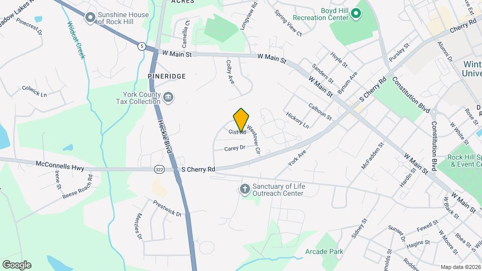 821 Gist Rd Mapa y Detalles de la Ubicación