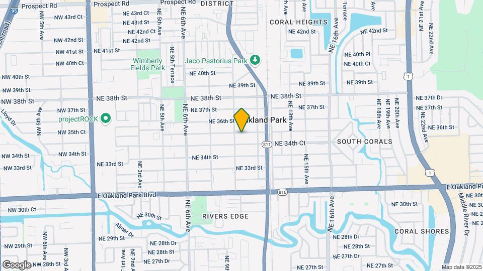 1028 NE 35th St Map and Location Details