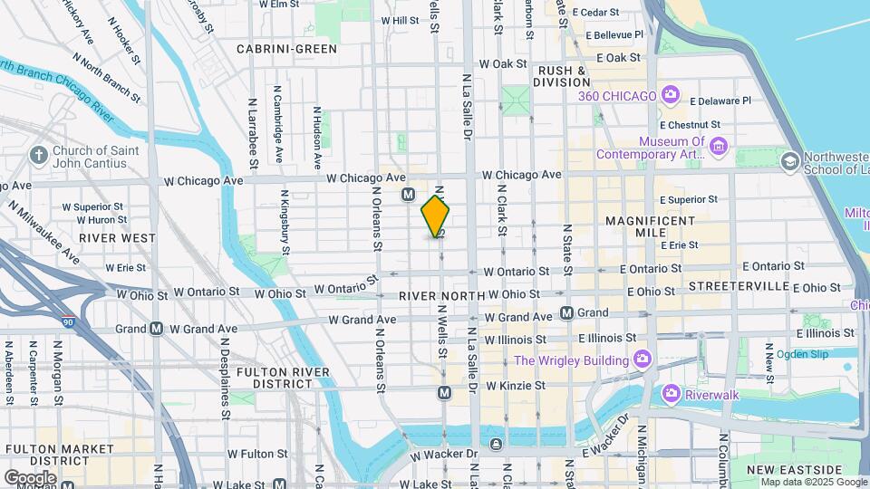 622 N Wells St Map and Location Details
