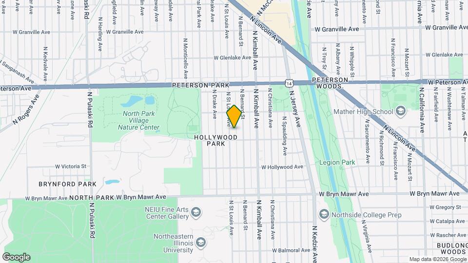 5817 N St Louis Ave, Unit R2 Map and Location Details