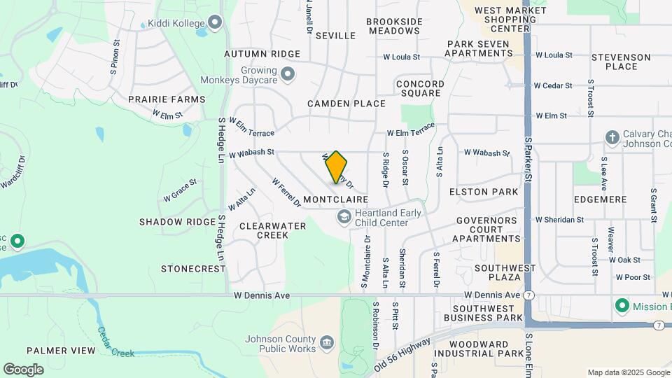 1712 W Normandy Dr Map and Location Details