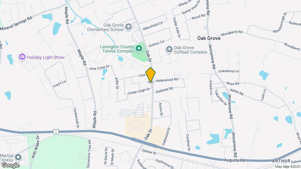 327 Oak Dr Map and Location Details