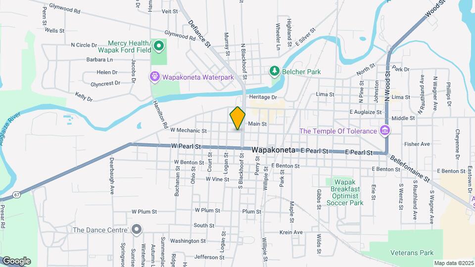 201 S Blackhoof St Map and Location Details