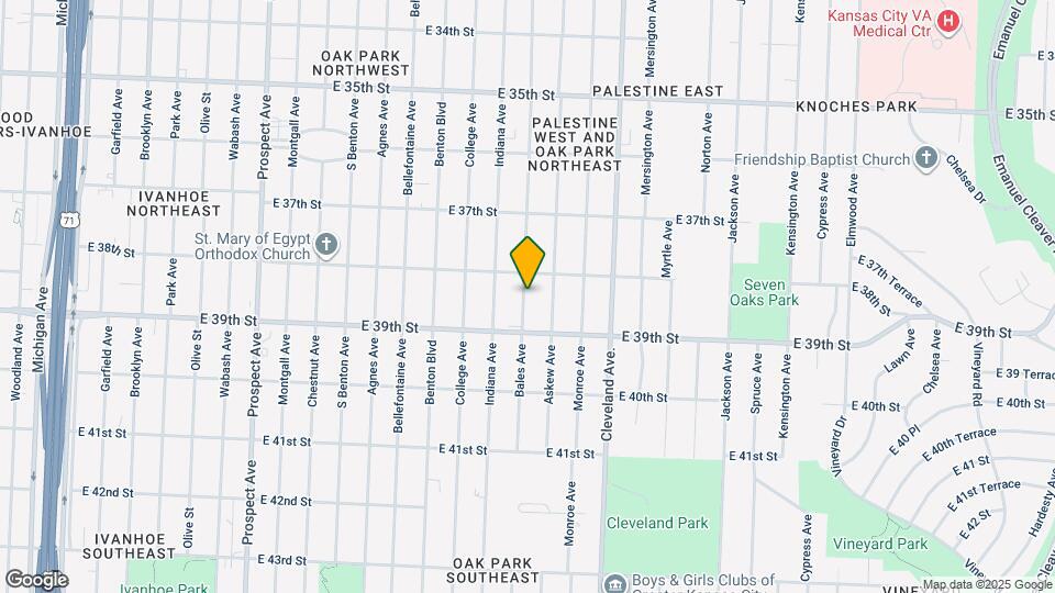3811 Bales Ave Mapa y Detalles de la Ubicación