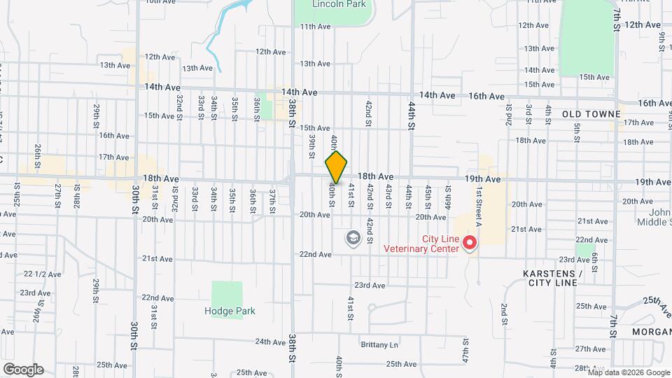 1821 40th St Map and Location Details