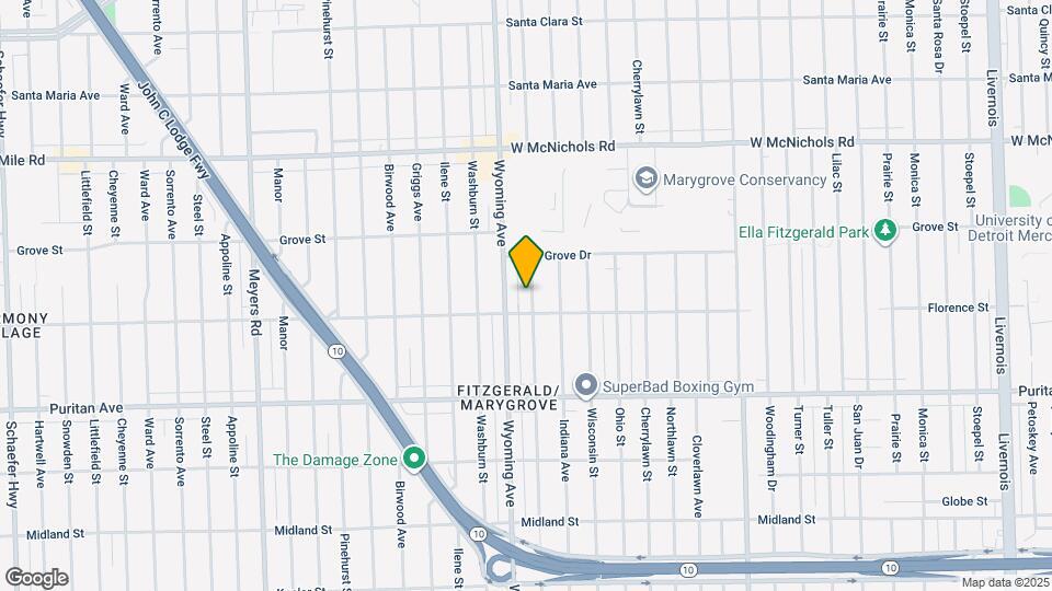 16531 Kentucky St Map and Location Details