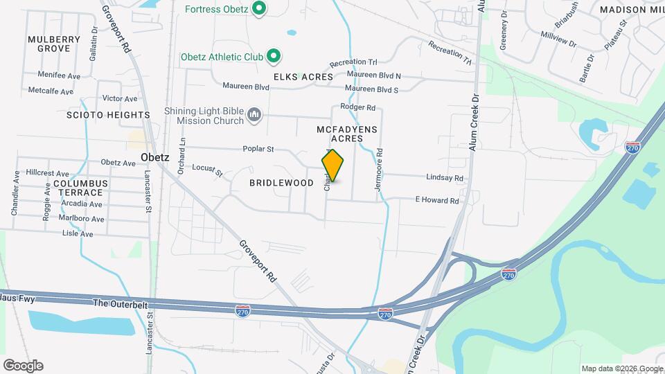 4448 Charlotte Rd Map and Location Details