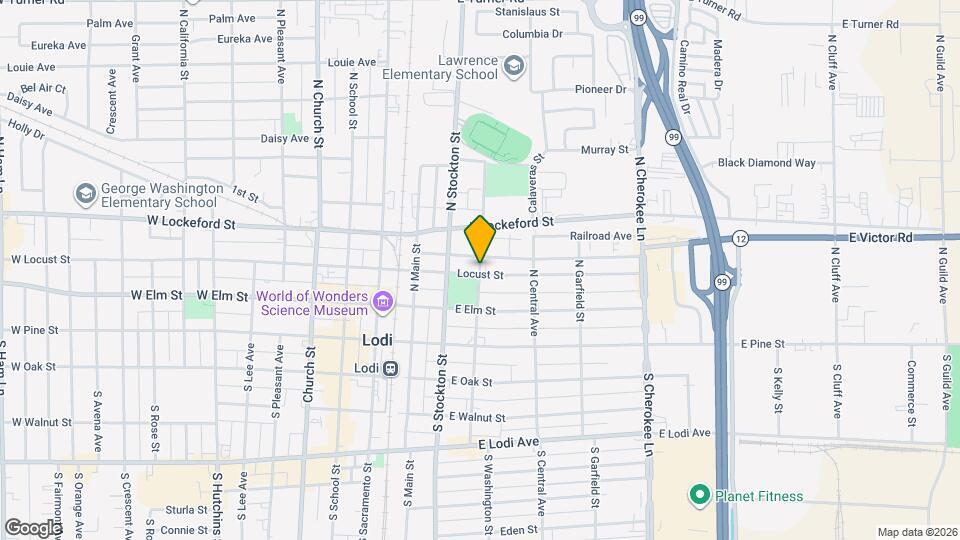 130 N Washington St Map and Location Details