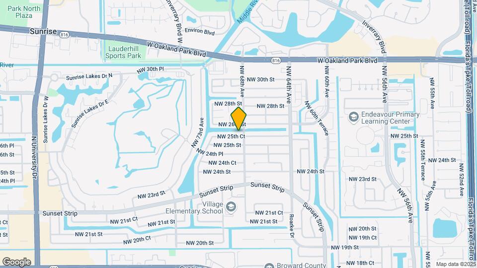 6831 NW 25th Ct Map and Location Details