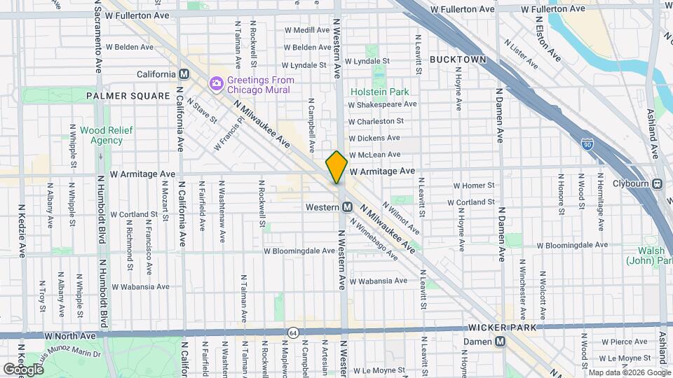 1954 N Milwaukee Ave Mapa y Detalles de la Ubicación