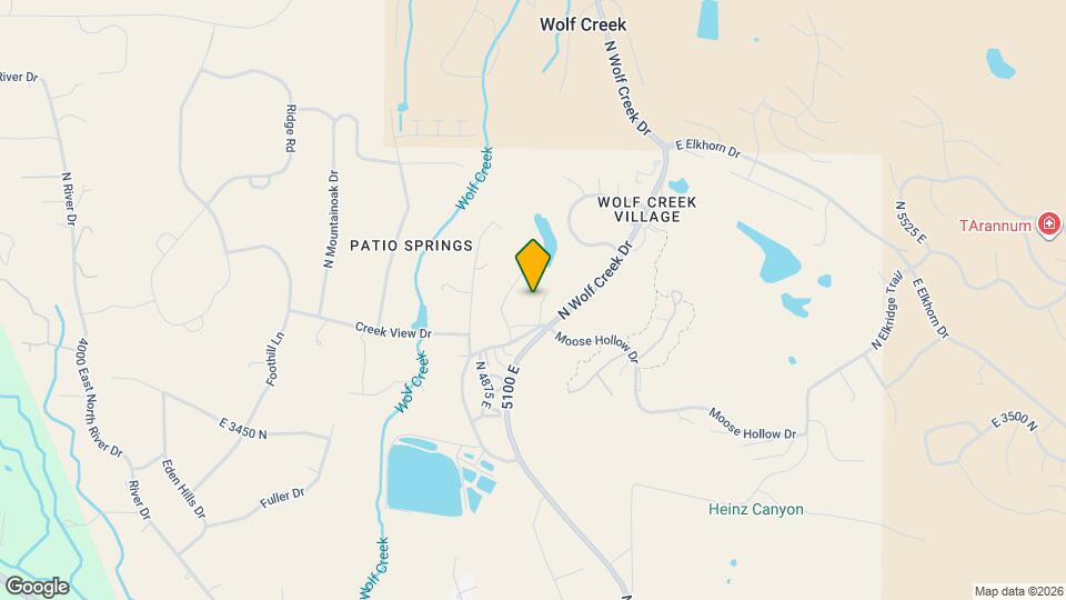3615 N Wolf Creek Dr Map and Location Details